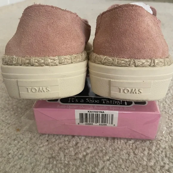 Toms Bloom Suede Rope Espradille Slip On Loafers Women’s/7.5 - Picture 9 of 9